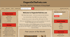 Desktop Screenshot of fingersonthefrets.com